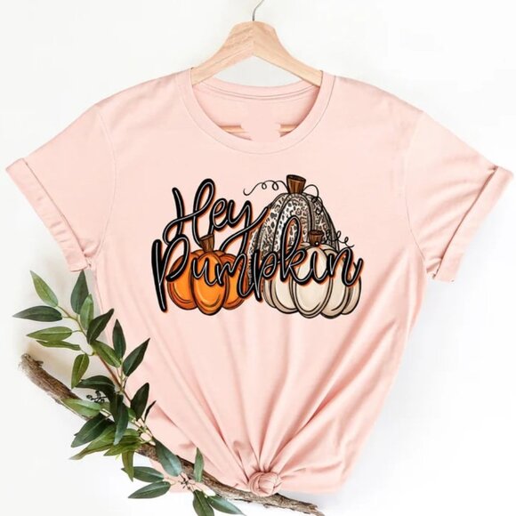 Tops - Hey Pumpkin Shirt, Hey Pumpkin Shirt, Halloween Shirt, Pumpkin Tee